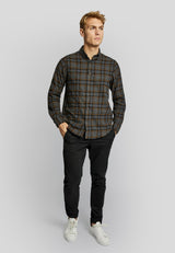 BS Hamar casual slim fit Skjorta - Dark Grey