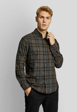 BS Hamar casual slim fit Skjorta - Dark Grey