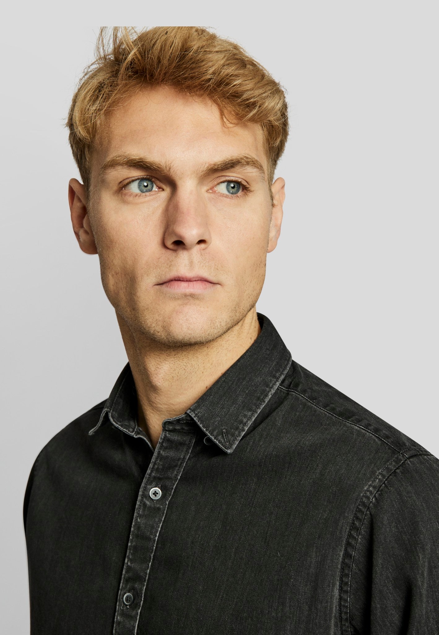 BS Sola modern fit Skjorta - Svart