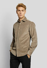 BS Horten casual modern fit Skjorta - Mud