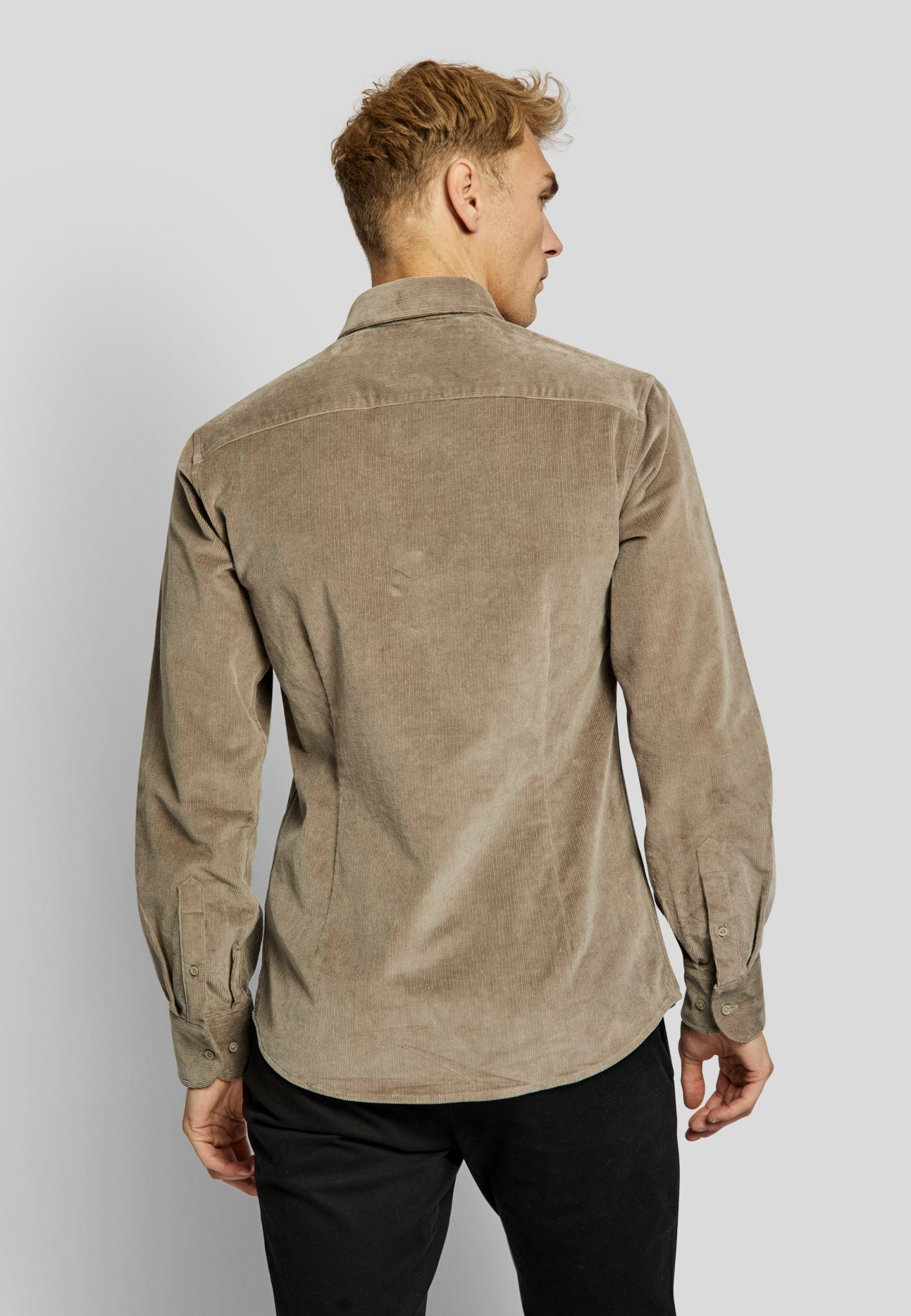 BS Horten casual modern fit Skjorta - Mud