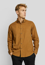 BS Oslo casual modern fit Skjorta - Camel