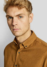 BS Oslo casual modern fit Skjorta - Camel