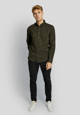 BS Oslo casual modern fit Skjorta - Dark Green