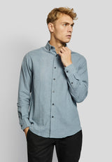 BS Oslo casual modern fit Skjorta - Light Blue