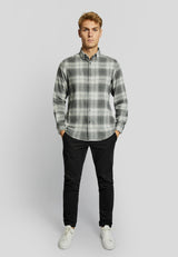 BS Atla casual modern fit Skjorta - Light Grey