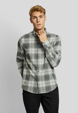 BS Atla casual modern fit Skjorta - Light Grey