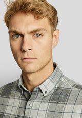 BS Atla casual modern fit Skjorta - Light Grey