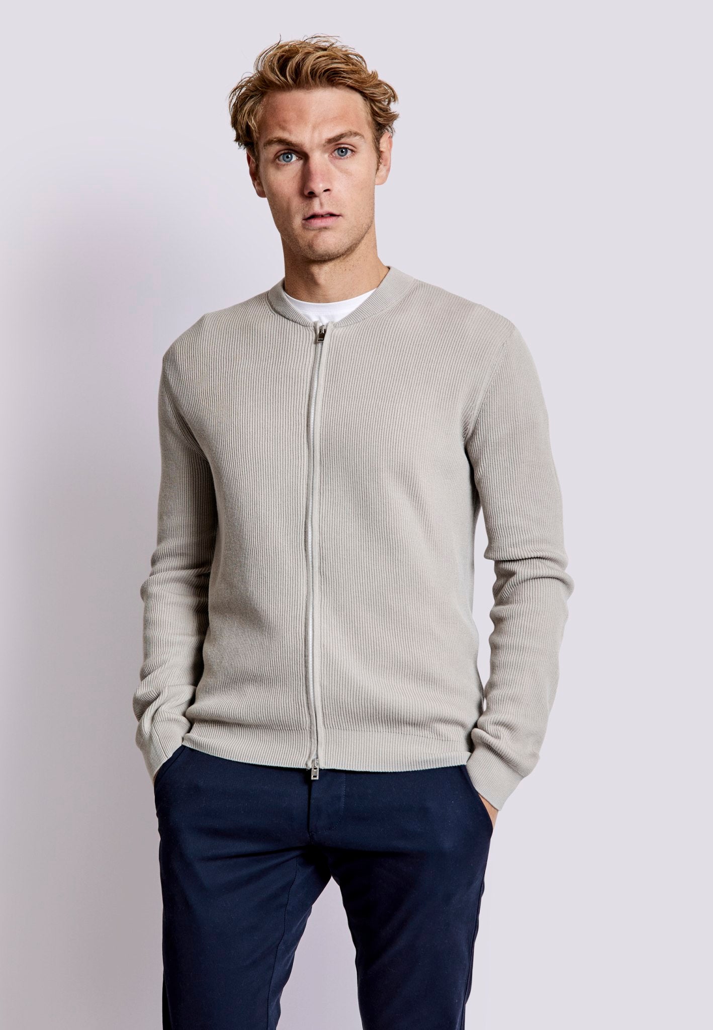 BS Andres Regular Fit Stickad Tröja - Sand