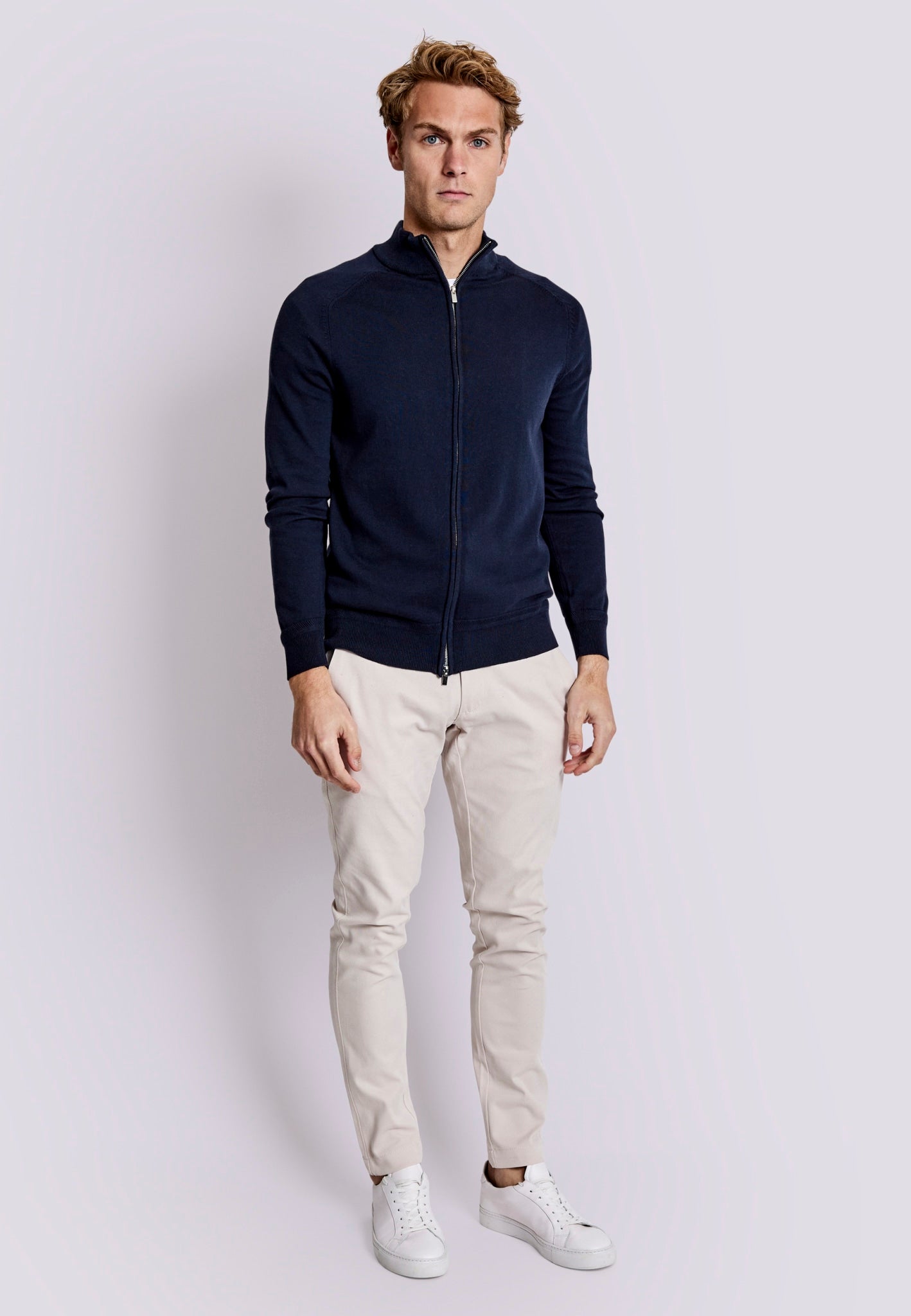 BS Ademir Regular Fit Stickad tröja - Navy