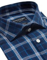 BS Haseeb Modern Fit Skjorta - Dark Blue