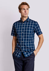 BS Haseeb Modern Fit Skjorta - Dark Blue