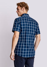 BS Haseeb Modern Fit Skjorta - Dark Blue