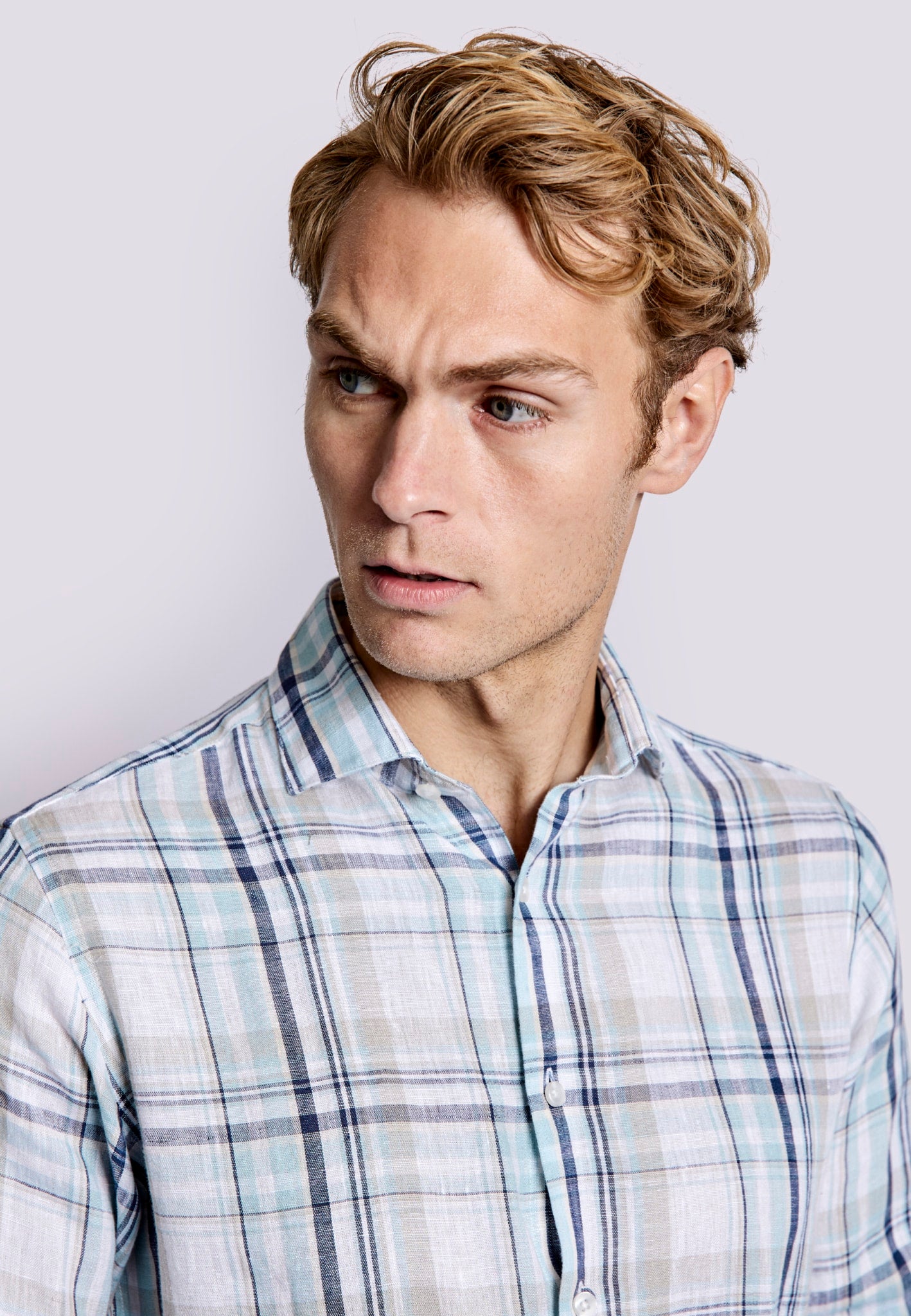 BS Almeria Casual Slim Fit Skjorta - Light Green
