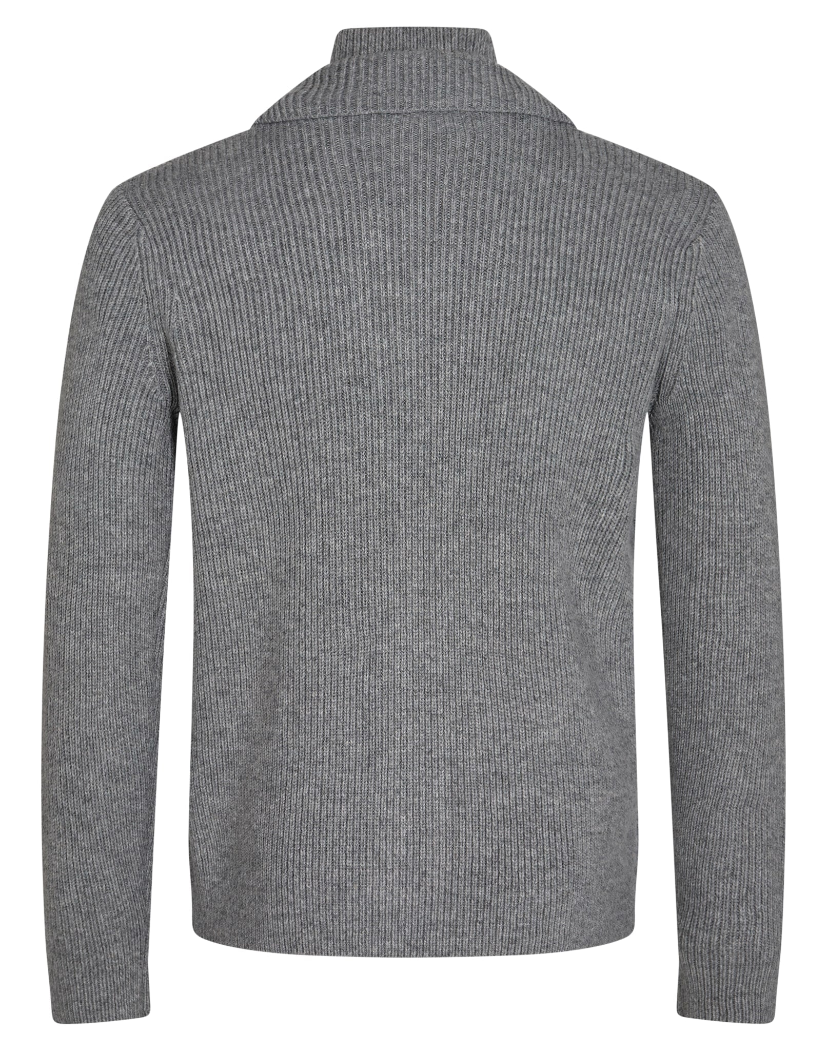 BS Vilhelm Regular Fit Stickad Tröja - Ljusgrå