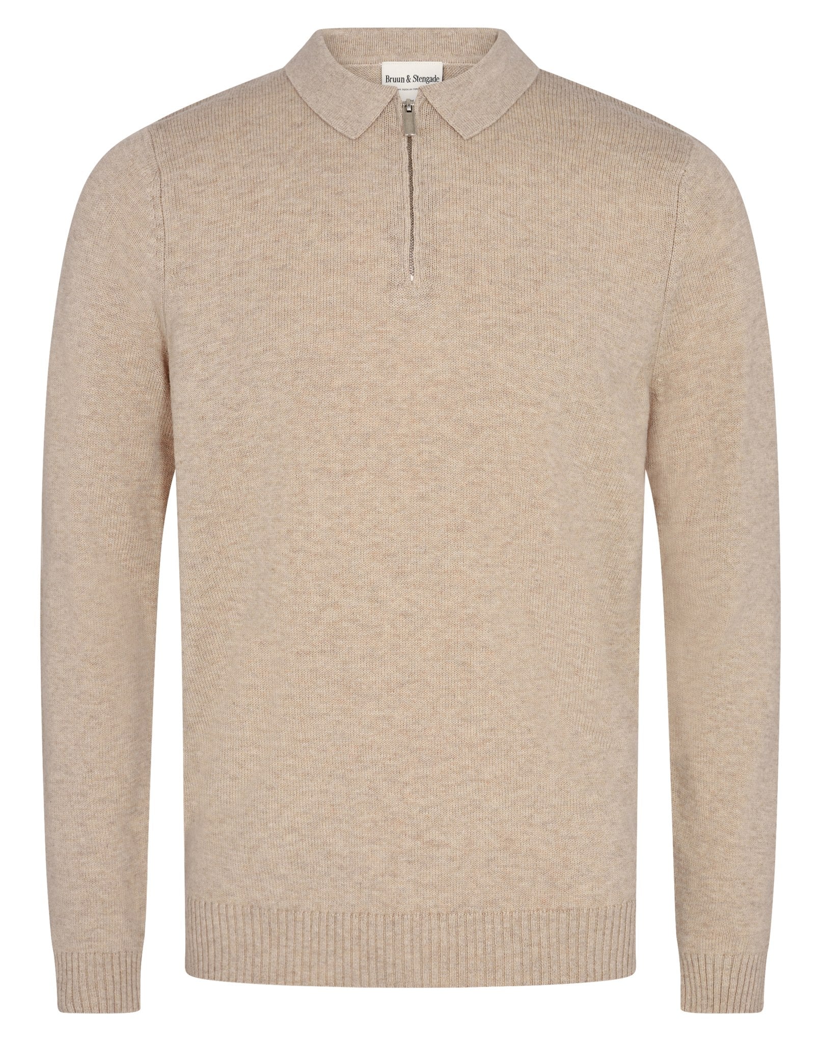 BS Gorm Regular Fit Stickad Tröja - Sand
