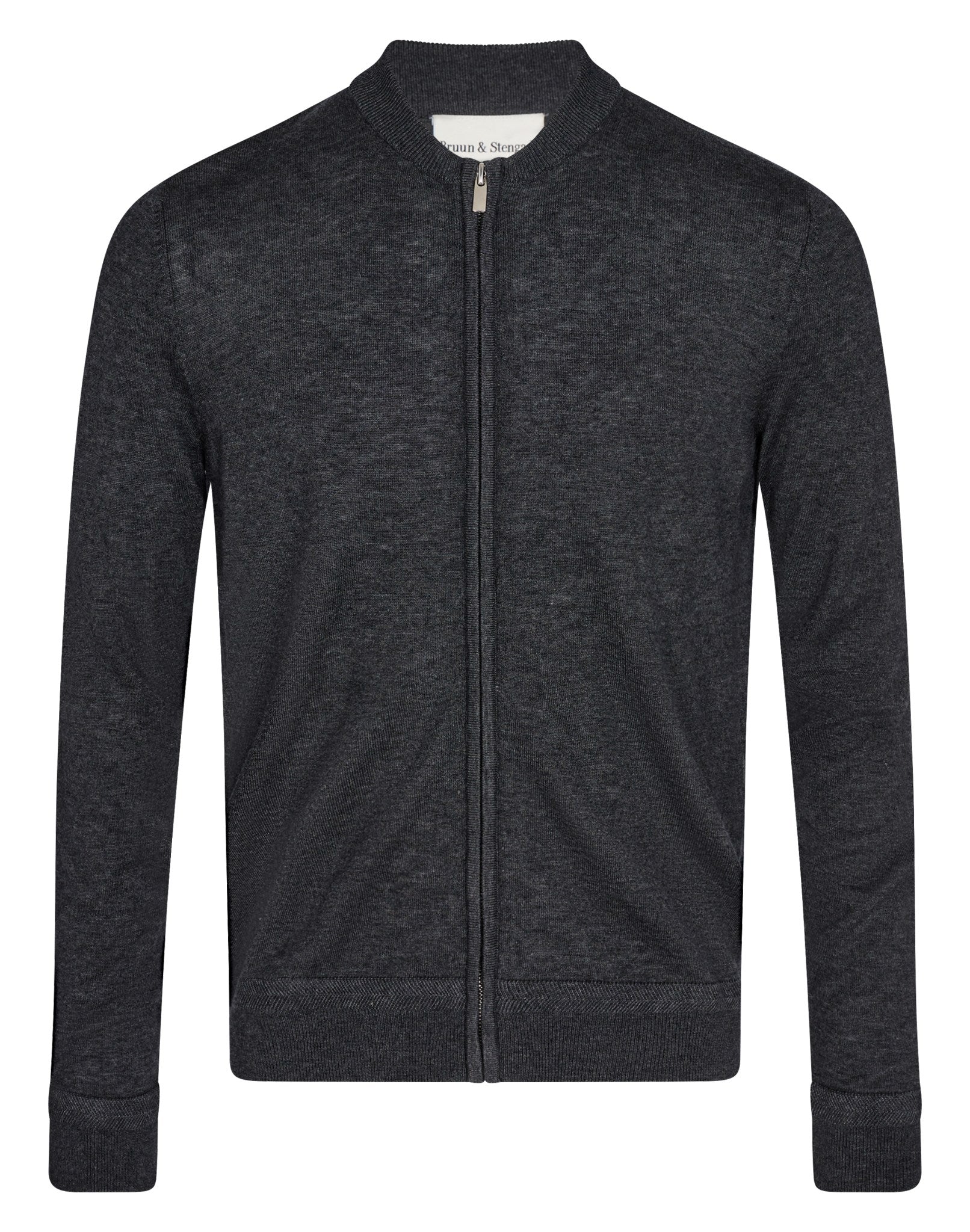 BS Elias Regular Fit Stickad tröja - Grey