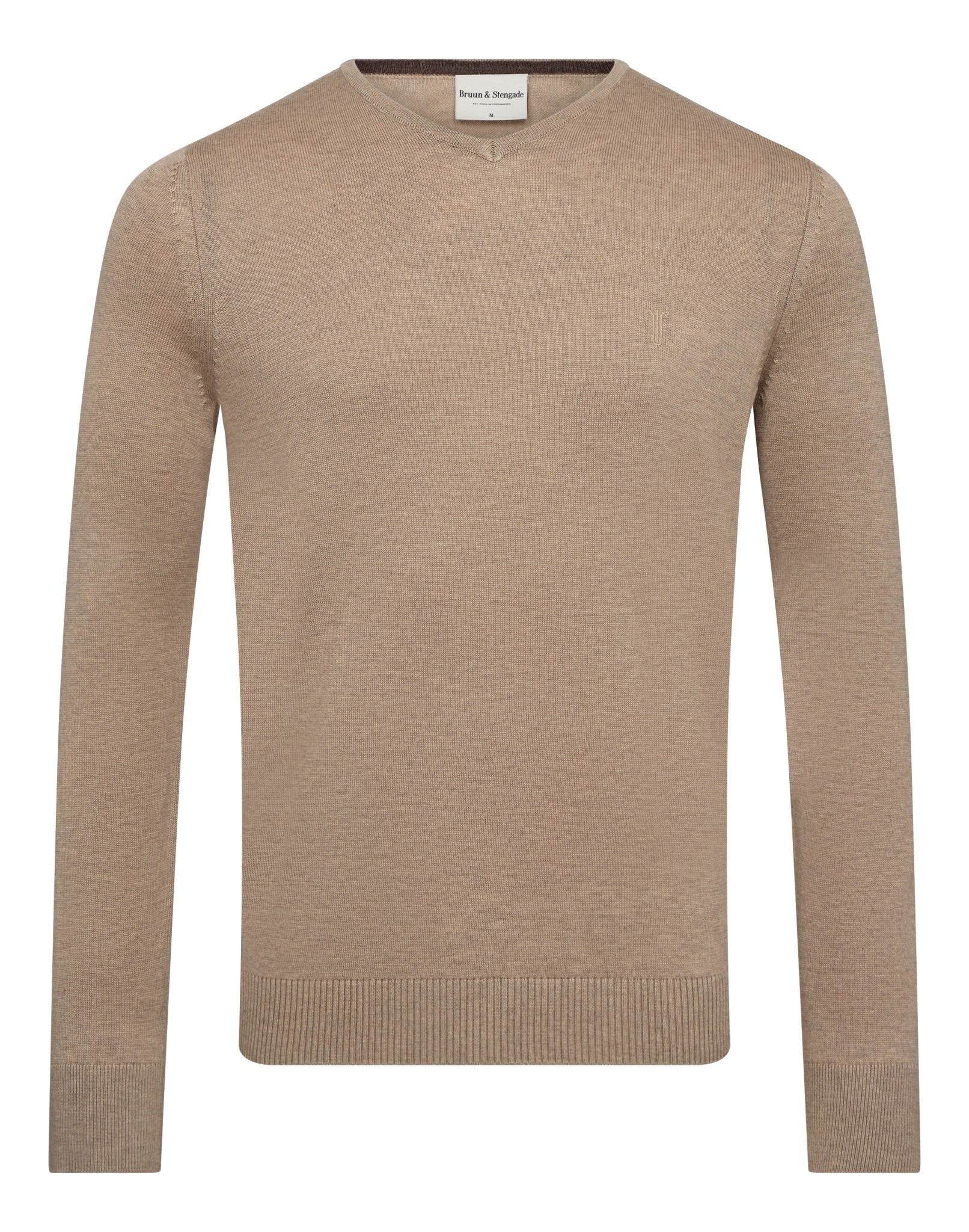 BS Uranus Regular Fit Stickat - Sand