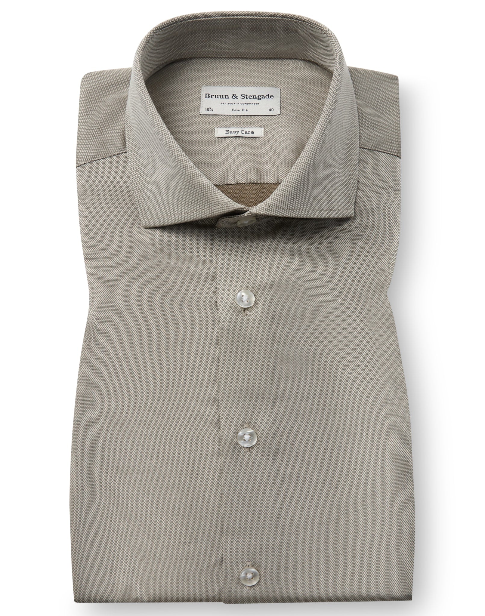 BS Jayson Slim Fit Skjorta - Light Brown
