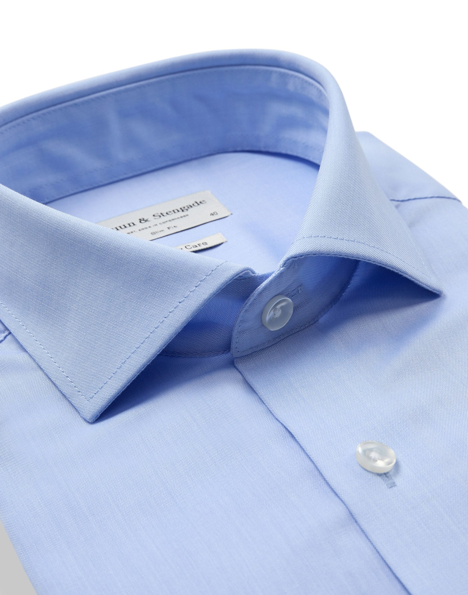 BS Vucevic Slim Fit Skjorta - Light Blue