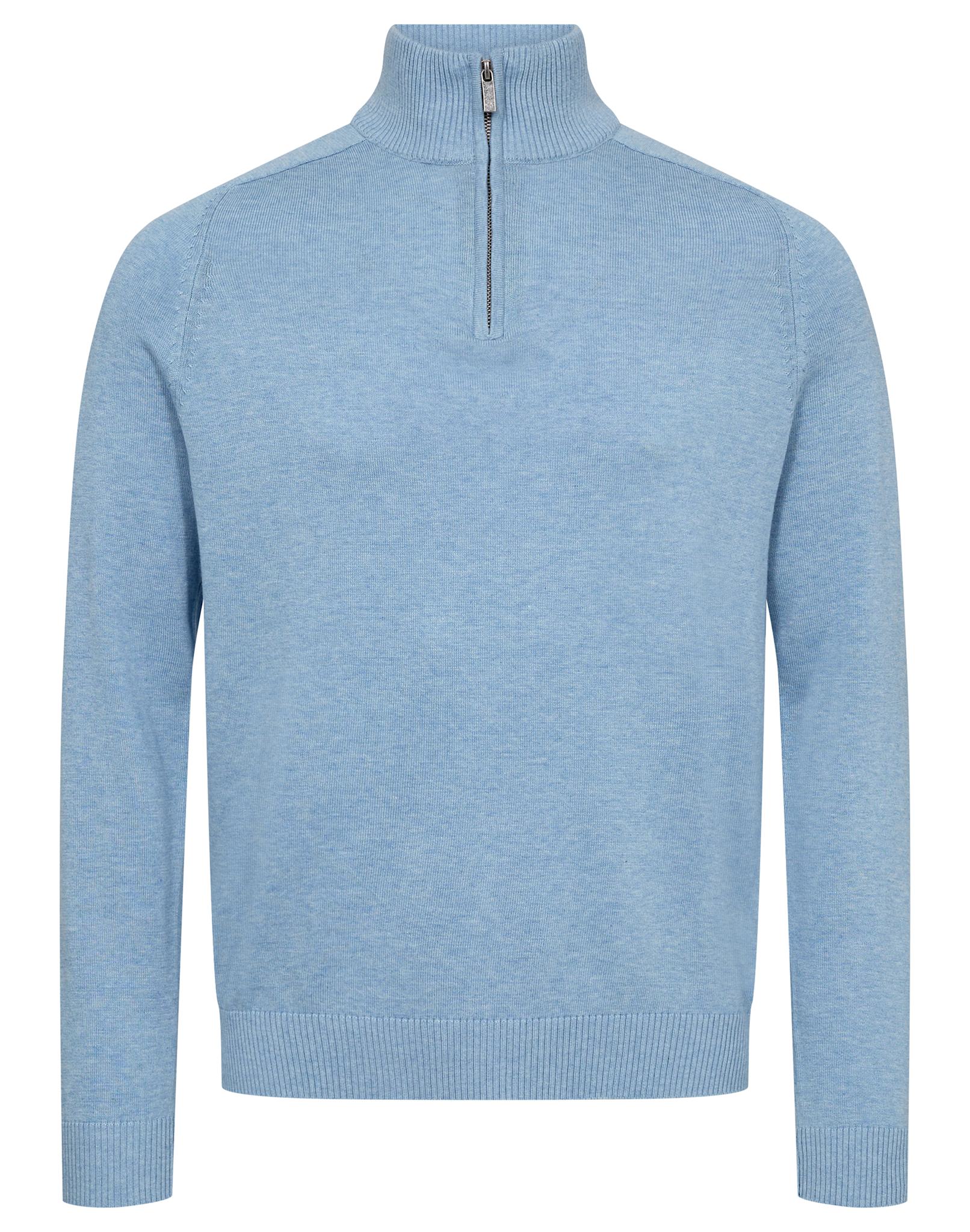 BS Vangelis Regular Fit Stickat - Light Blue