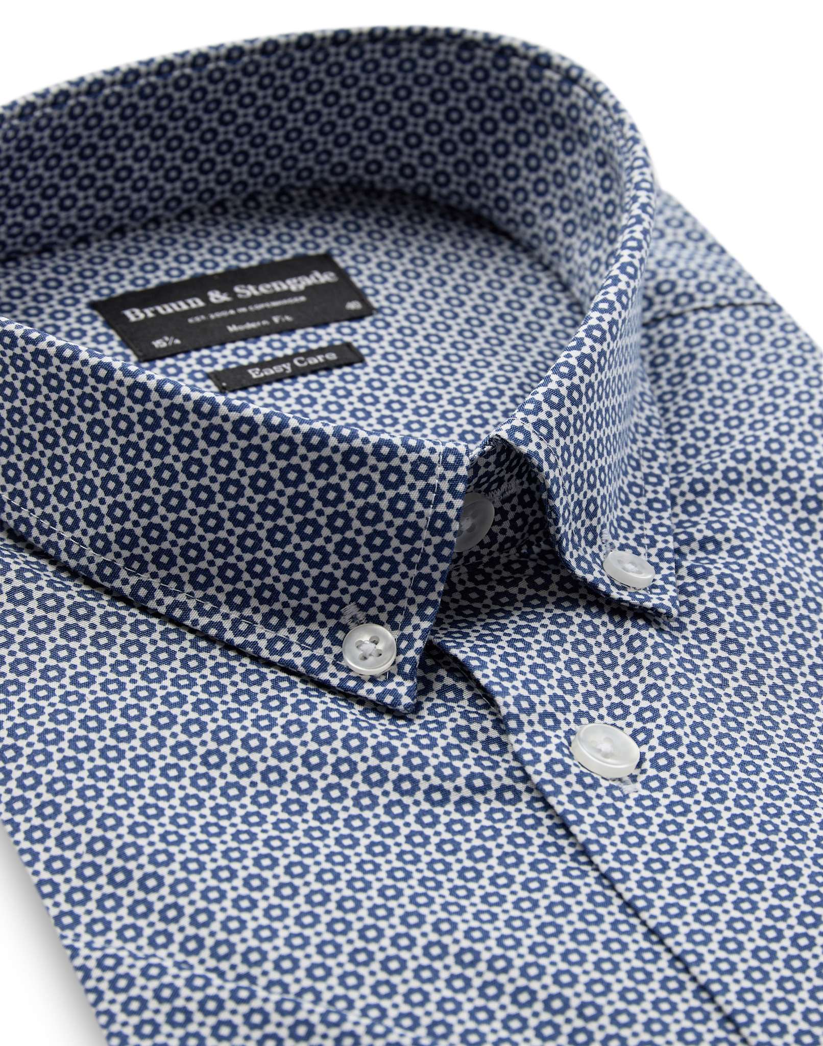 BS Facundo Modern Fit Skjorta - Dark Blue
