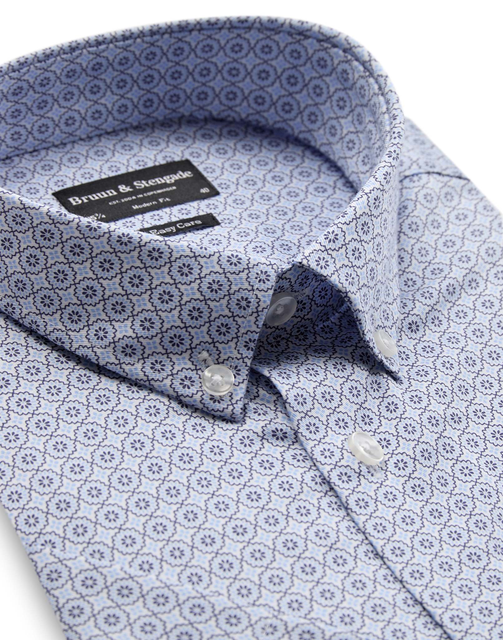 BS Gigante Modern Fit Skjorta - Light Blue
