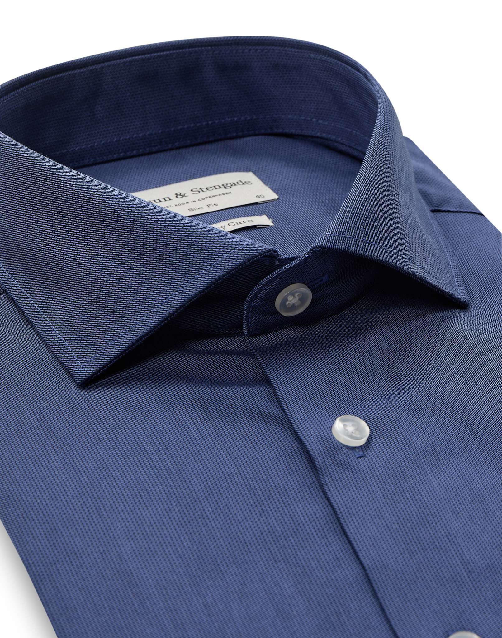 BS Bublik Slim Fit Skjorta - Dark Blue