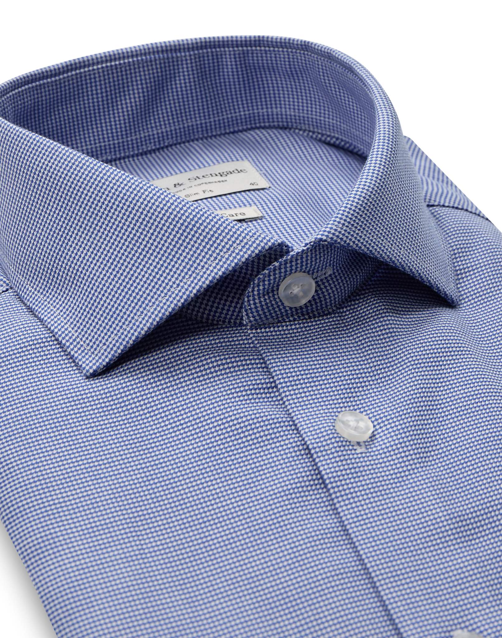 BS Musetti Slim Fit Skjorta - Dark Blue