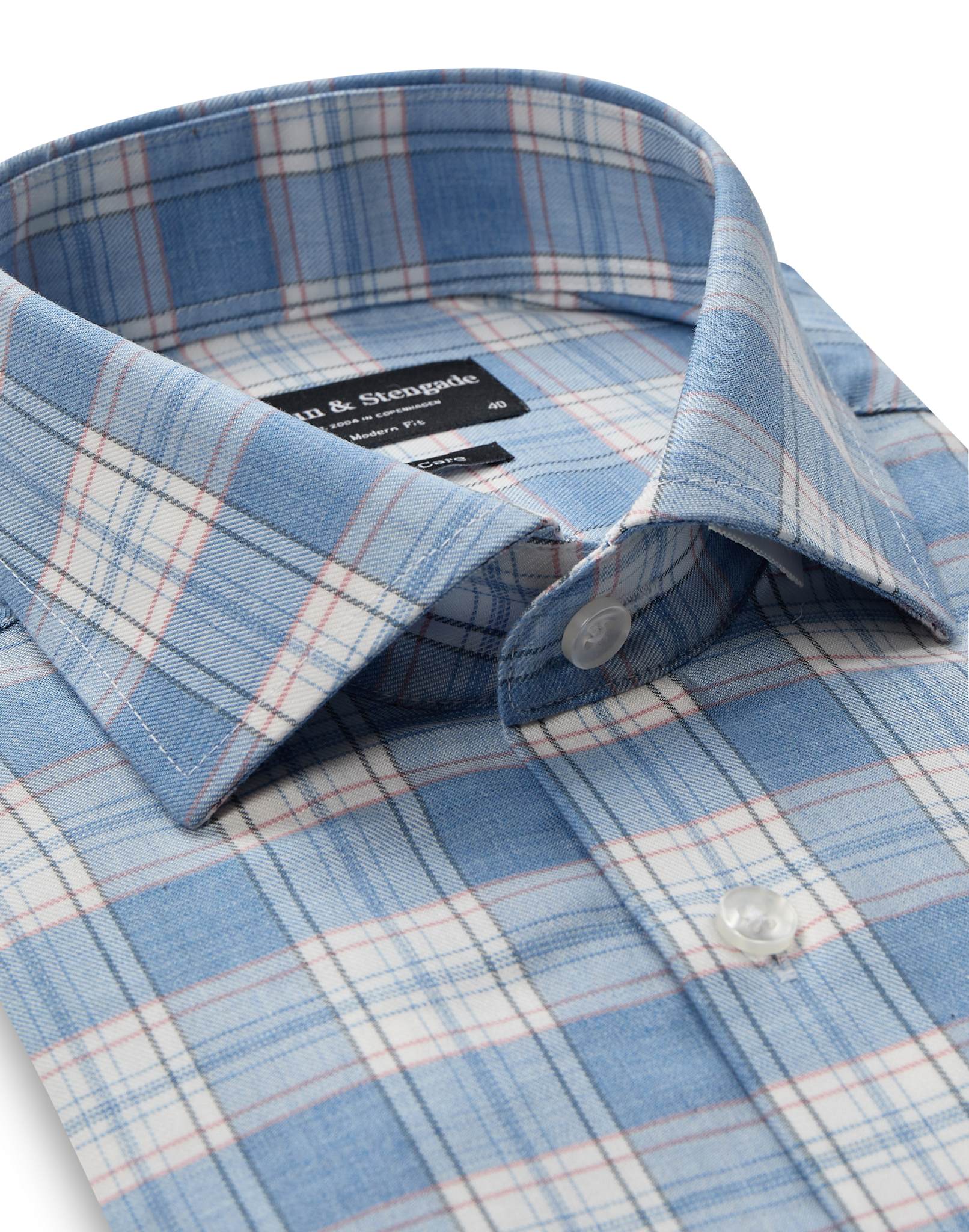 BS Purcell Modern Fit Skjorta - Blue