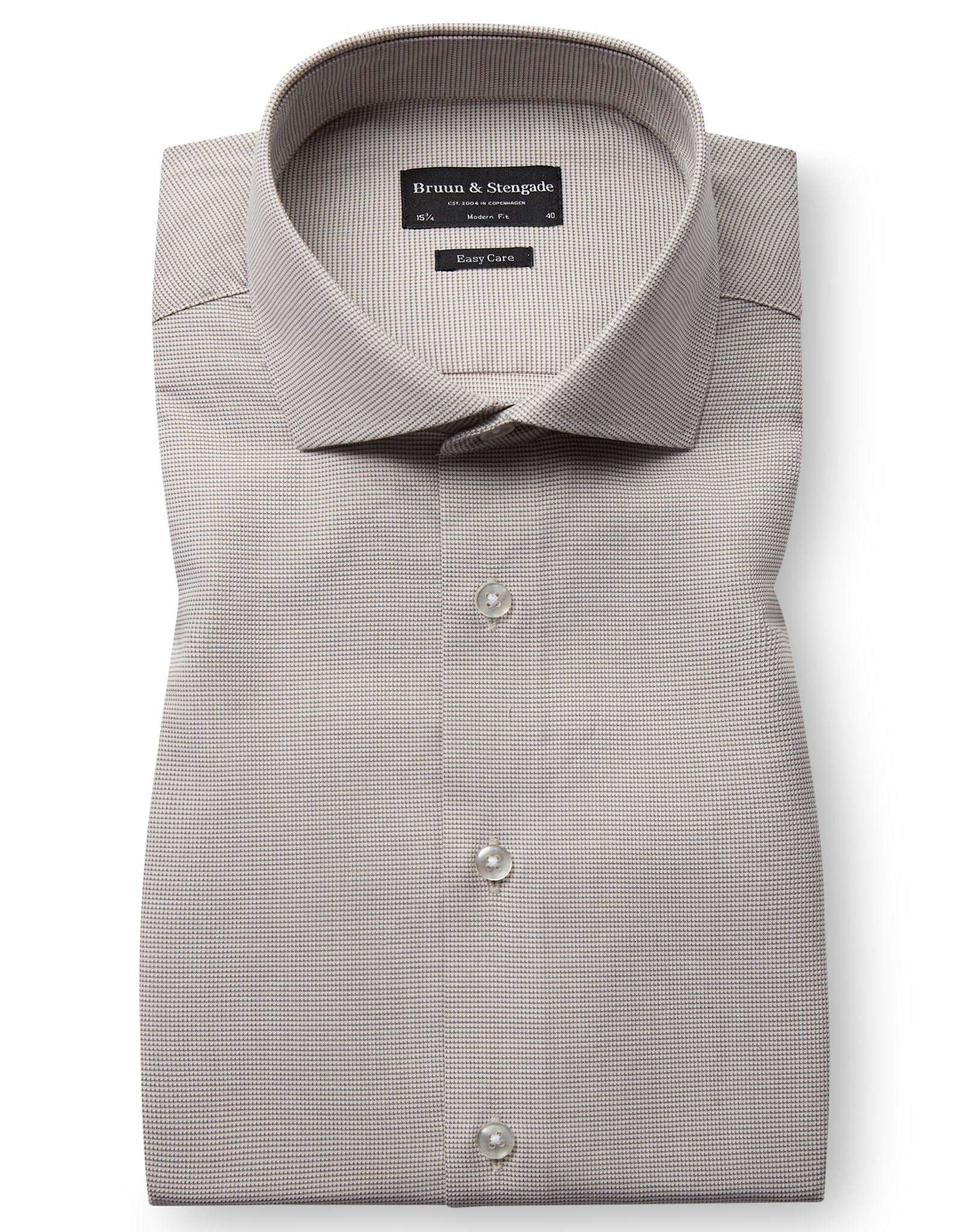 BS Griekspoor Modern Fit Skjorta - Sand