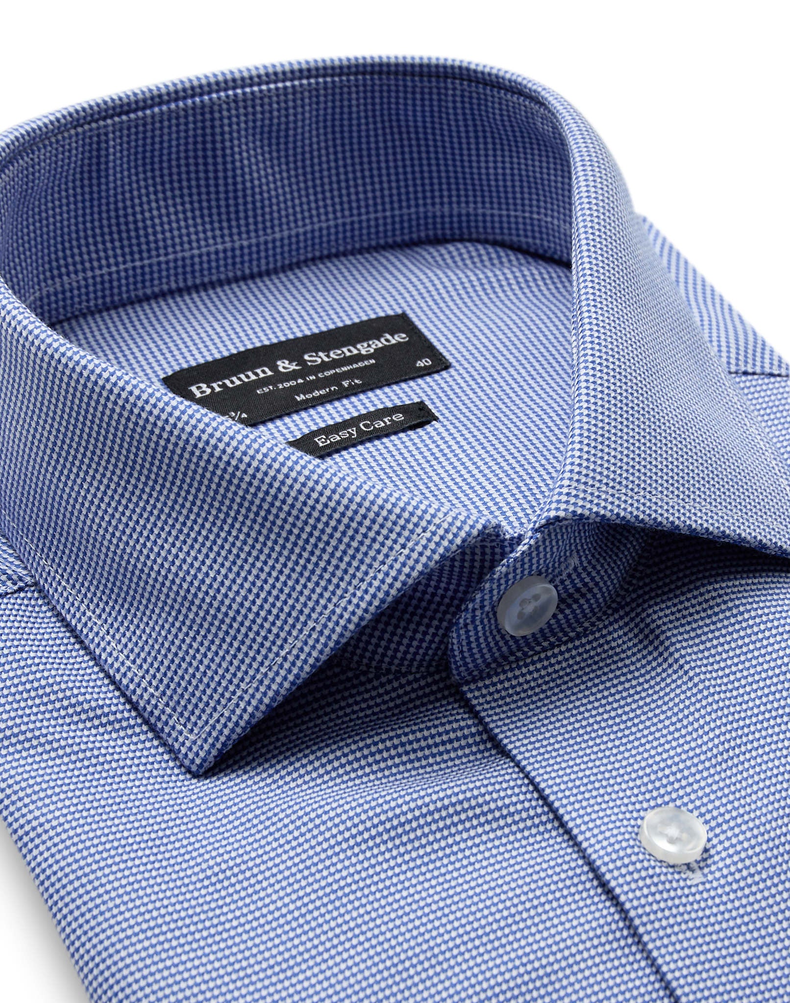 BS Struff Modern Fit Skjorta - Dark Blue
