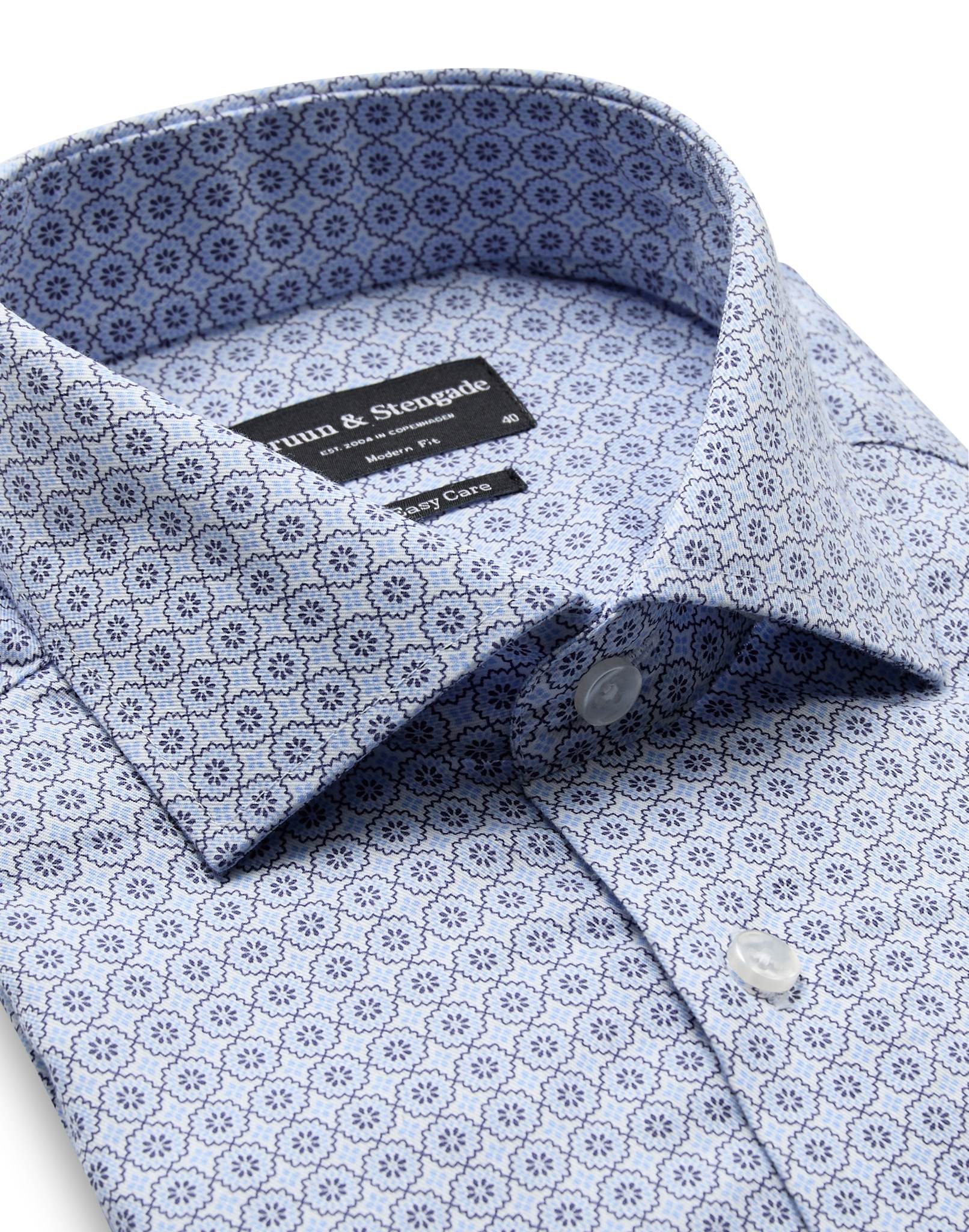 BS Fabian Modern Fit Skjorta - Light Blue