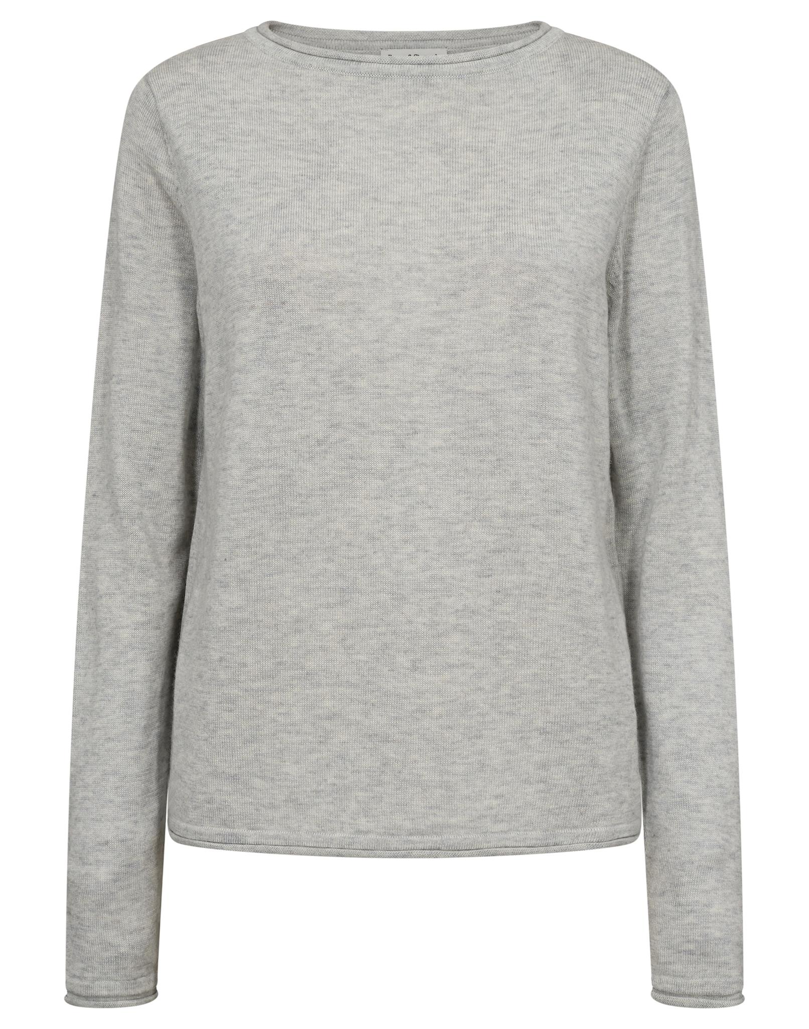 BS Ophelia Regular Fit Stickat - Grey