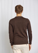 BS Jupiter Regular Fit Stickat - Dark Brown
