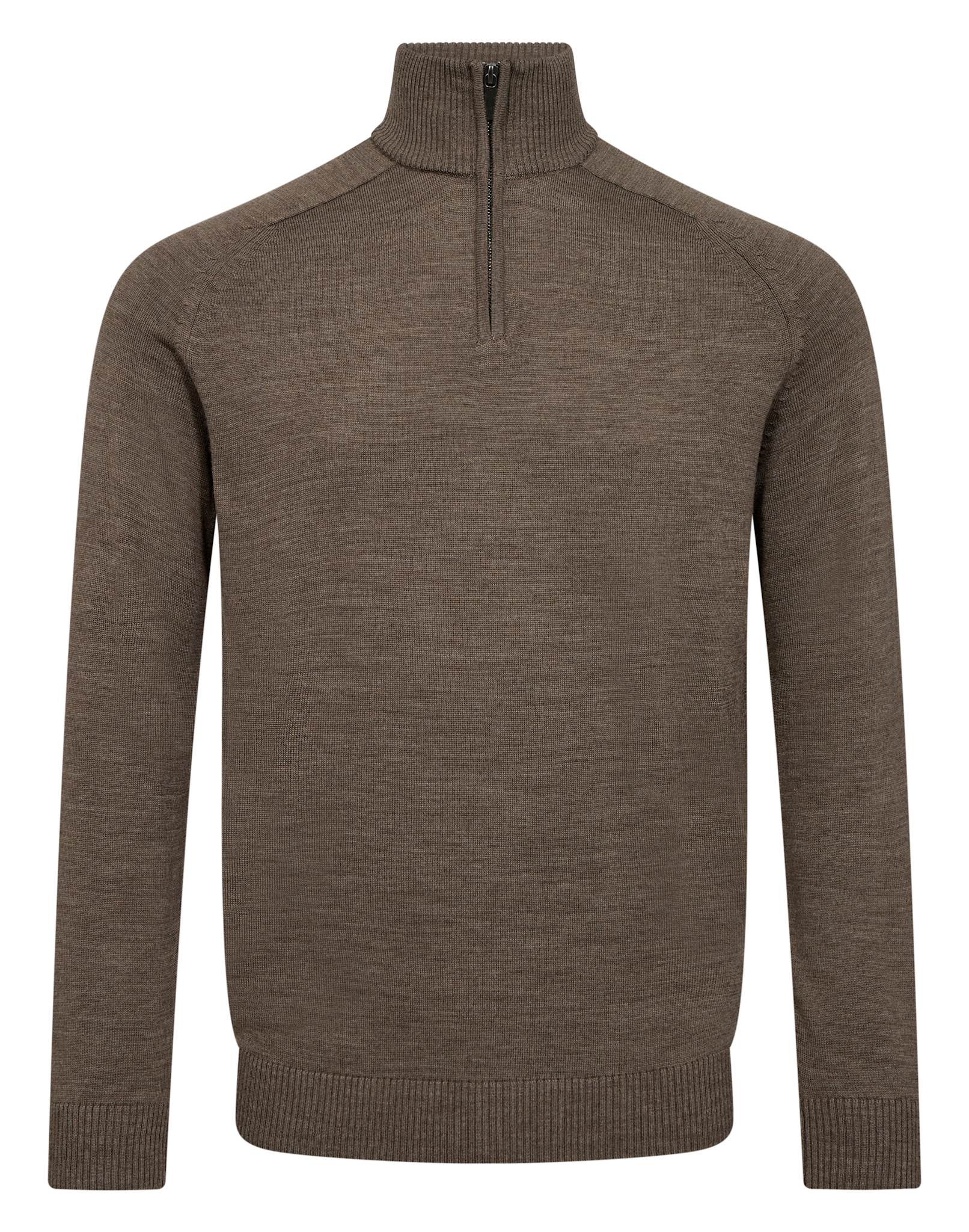 BS Pelle Regular Fit Stickat - Brown