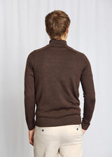BS Pelle Regular Fit Stickat - Dark Brown