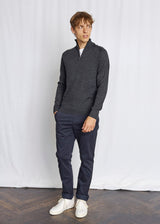 BS Pelle Regular Fit Stickat - Grey