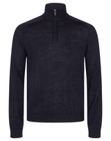 BS Pelle Regular Fit Stickat - Navy
