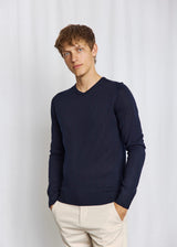 BS Uranus Regular Fit Stickat - Navy