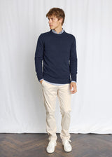 BS Thorstein Regular Fit Stickat - Navy