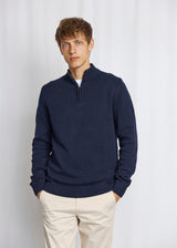 BS Stian Regular Fit Stickat - Navy