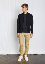 BS Waldis Regular Fit Stickat - Black