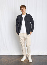 BS Nannak Regular Fit Stickat - Charcoal