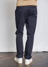 BS Malik Regular Fit Chinos - Navy