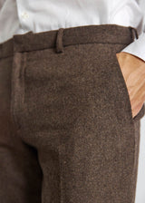 BS Rapallo Classic Fit Kostymbyxor - Brown