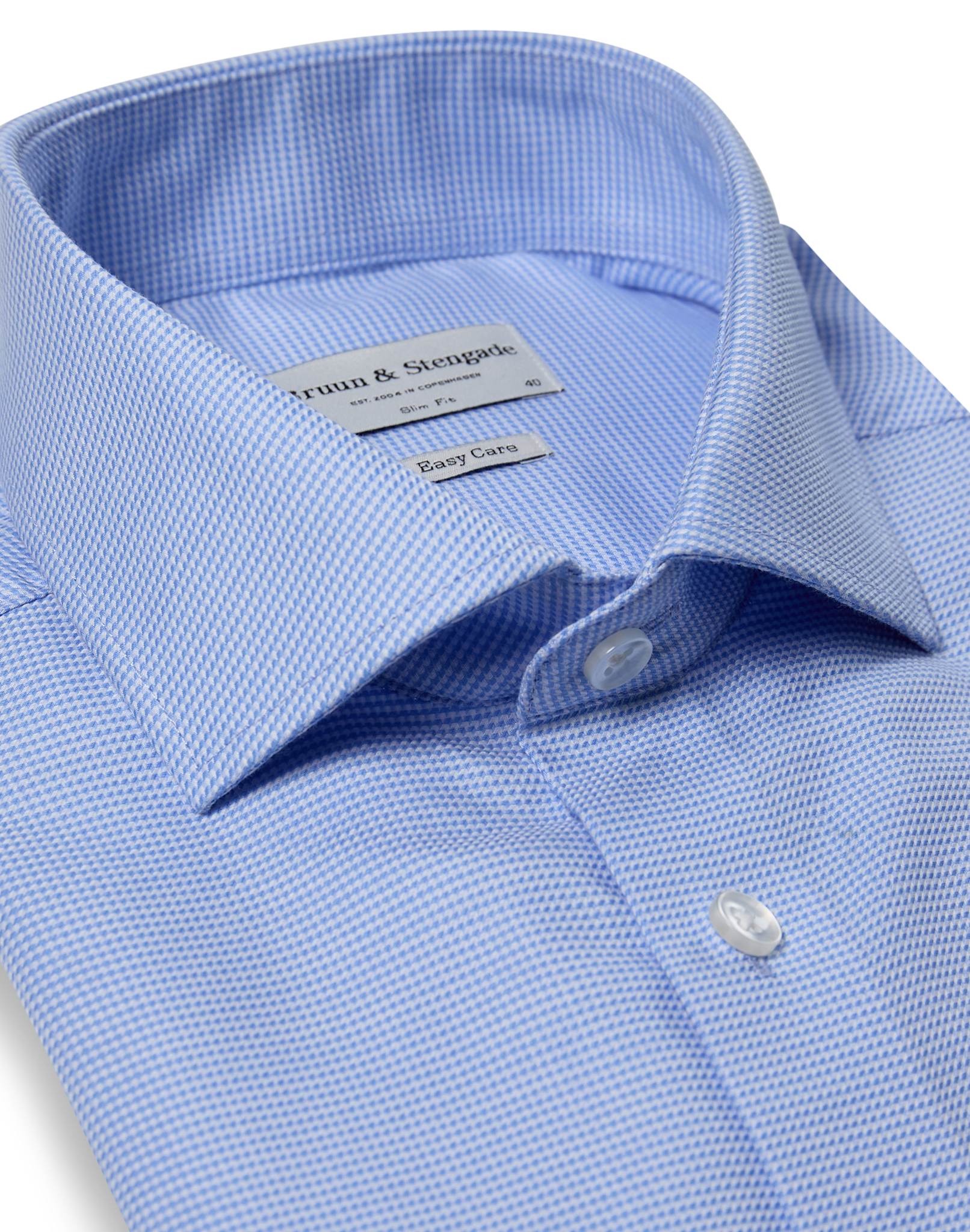 BS Acuna Slim Fit Skjorta - Light Blue