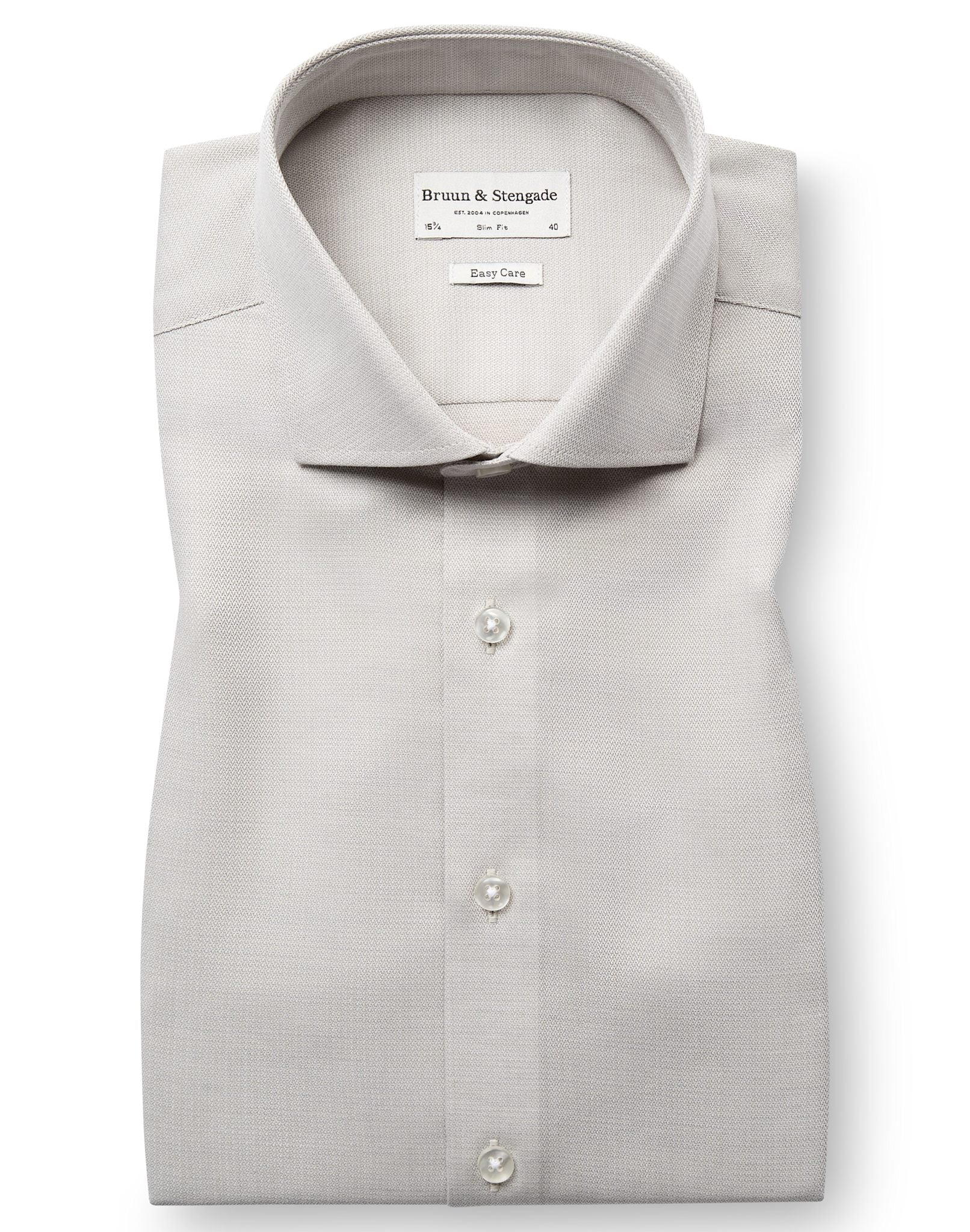 BS Caroll Slim Fit Skjorta - Sand
