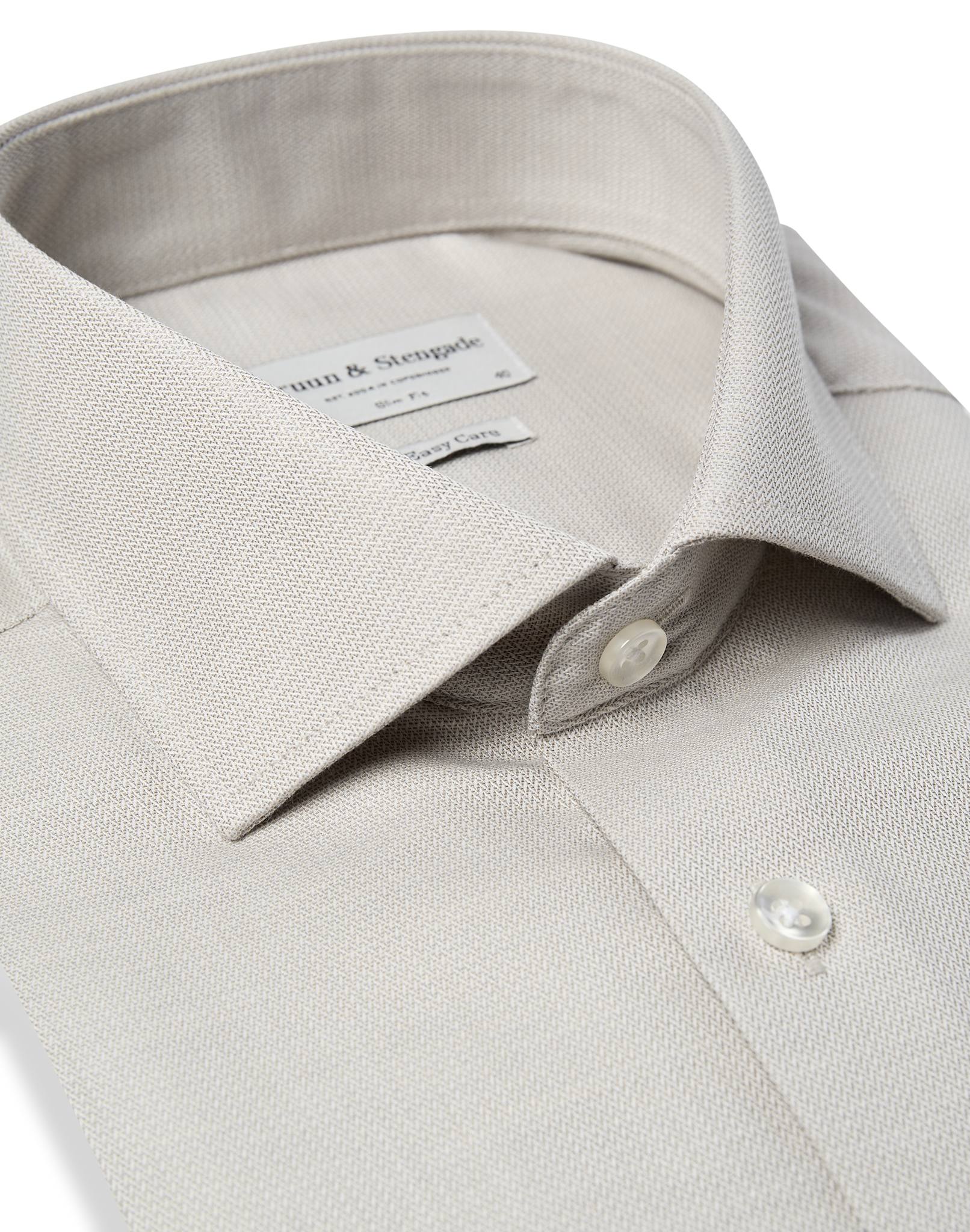 BS Caroll Slim Fit Skjorta - Sand