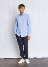 BS Freeman Slim Fit Skjorta - Light Blue